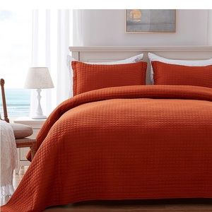 Burnt Orange Quilt Set